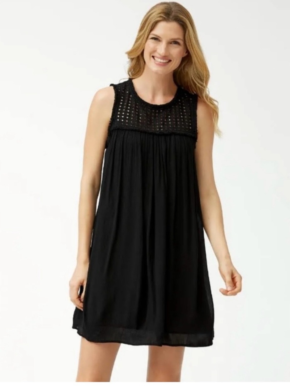 TOMMY BAHAMA Black Sleeveless Dress / Coverup Small